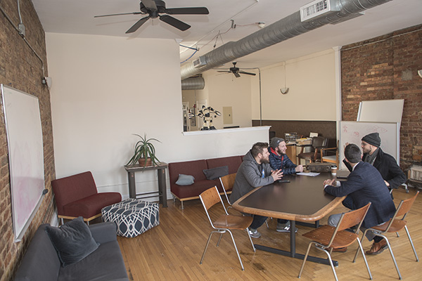 Playground Coworks in Northside aims for a "living room with desks" vibe.