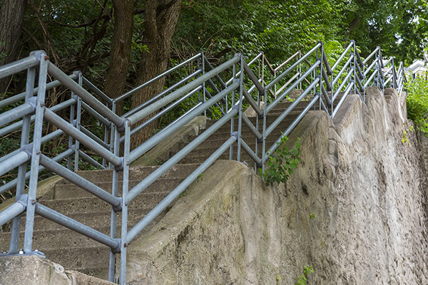 Gage Street steps heading up into Mt. Auburn