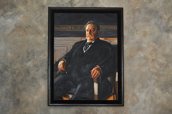 William Howard Taft keeps an eye on things at Taft's Ale House