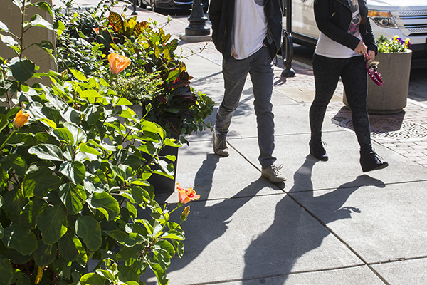 Vine Street in OTR is ideal for pedestrians with two-way streets, parallel parking & sidewalk cafes