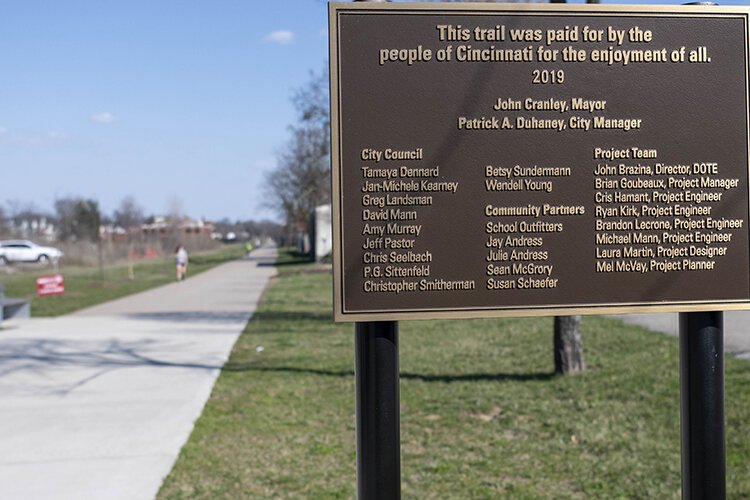 The Wasson Way Trail runs past the southern border of Norwood. 