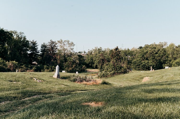 United American Cemetery was designed by Adolph Strauch, the same landscape architect who designed Cincinnati's historic Spring Grove Cemetery.