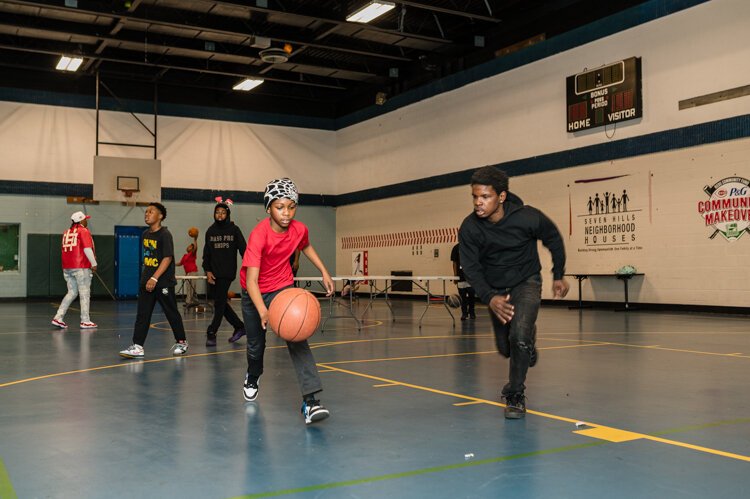 Open gym at Seven Hills Neighborhood Houses is a safe space.