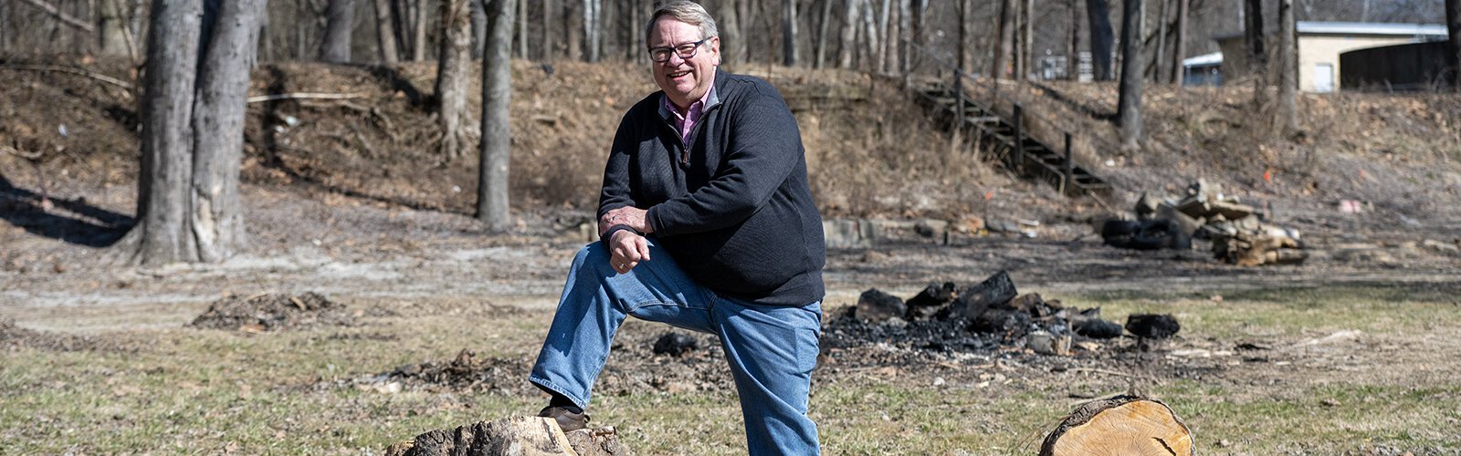 Retired P&Ger Skip Holmes is volunteering his time to manage the park project.