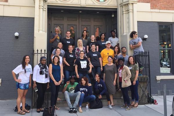 Taft's Ale House staff participate in gender violence intervention training.