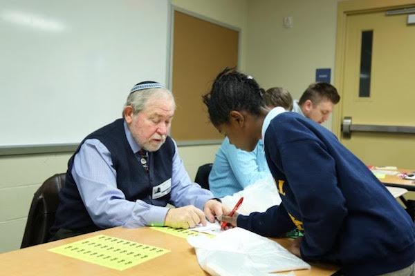 Students and mentors interact during an EC program in Bond Hill.