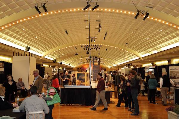 Attendees and artists gather at DesignBuildCincy 2015.