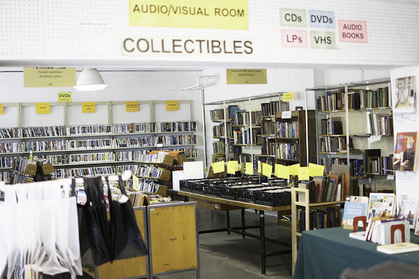 The used bookstore offers more than 80,000 titles in a wide variety of genres.