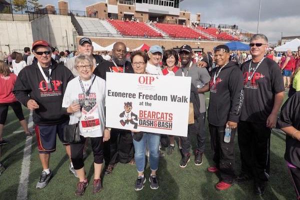 Exonerees participated in the Freedom Walk on Oct. 1.