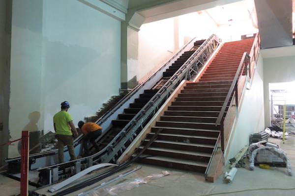 Enhanced access from floor to floor via escalators and elevators.
