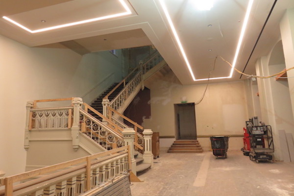 Reconfigured hallways and staircases will make the theater more attractive and inviting.