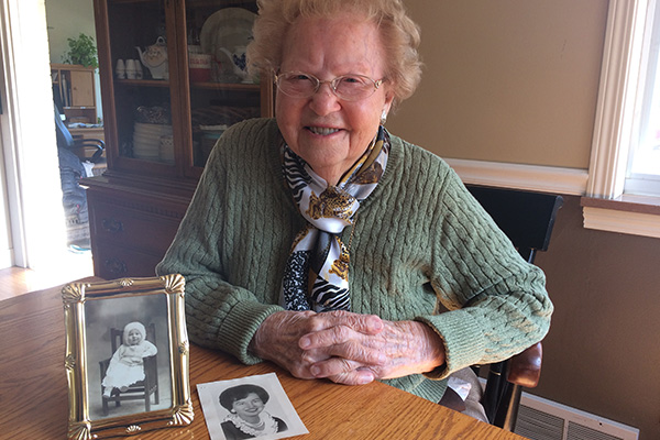 At 102 years old, Kay McAlonan's advice for a happy life is simple: Be thankful.