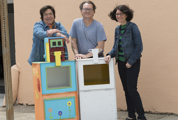 Little Pantry team (from left): Mary Seguin, Sean Mullaney and creator Lisa Andrews.