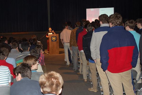 Awareness and sensitivity programming at the all-male Moeller High School.
