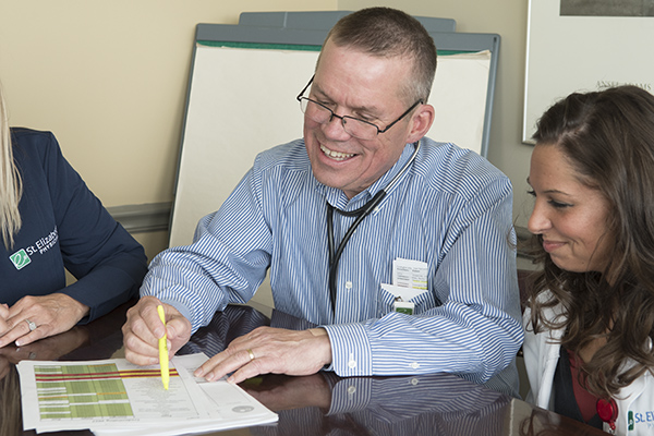 St. Elizabeth's Dr. Patrick Burns and Brittany Sweeney take advocacy approach to patient care.