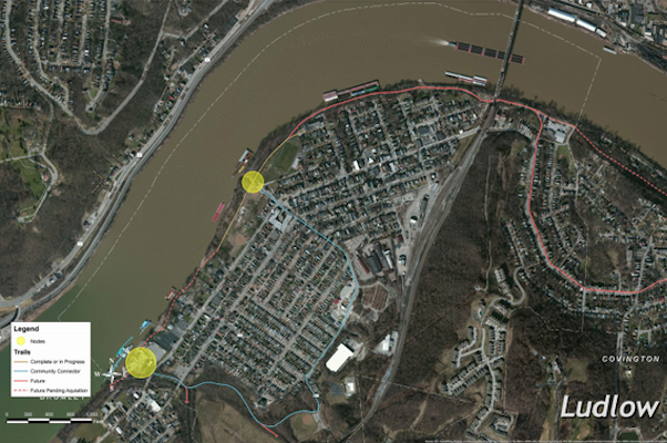 Southbank Partners' plans for Riverfront Commons will focus on areas that see lots of bike traffic.