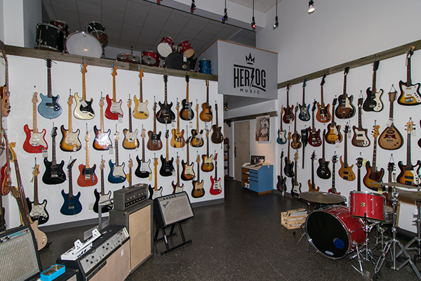 Inside Herzog Studios on Race Street downtown.