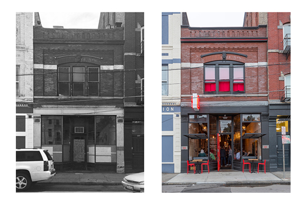 Another Drawing Dept design, Revel OTR, before and after.