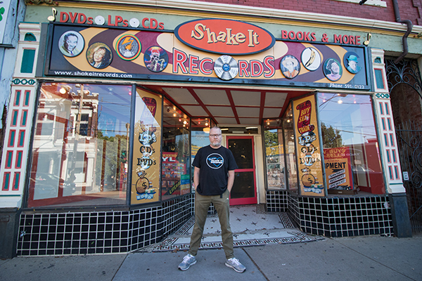 Blase and his brother opened Shake-It in 1999; it's now a destination record store and venue.