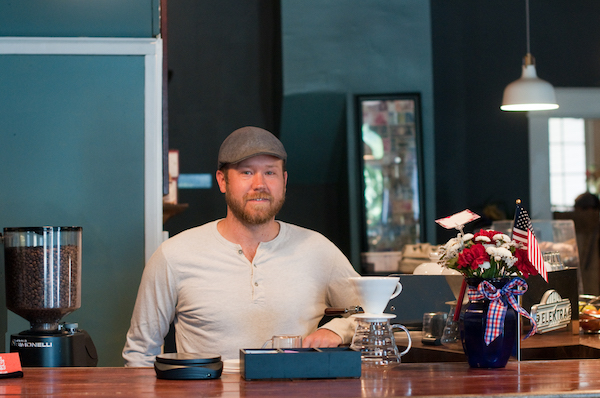 Covington Coffee owner Aaron Galvin acquired a new 12th St. space using city resources.