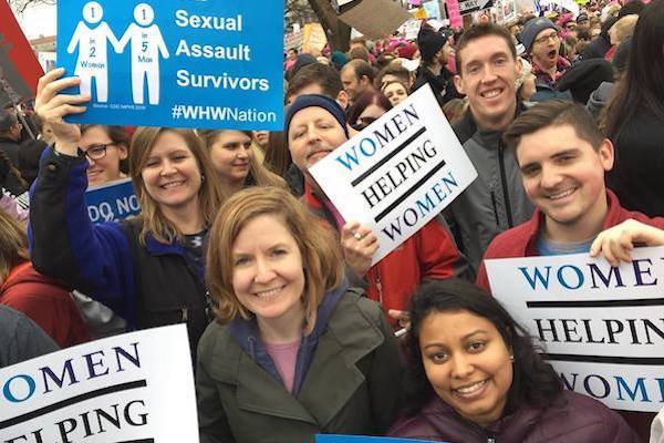 WHW Women's March supporting survivers of sexual assault.