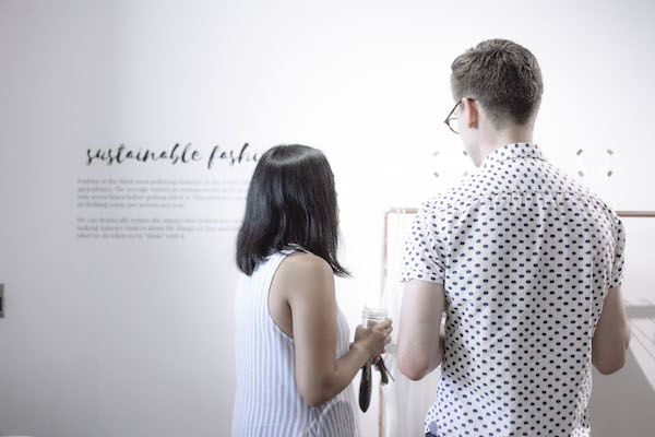 Customers checking out The Green Store during its soft opening on June 17.