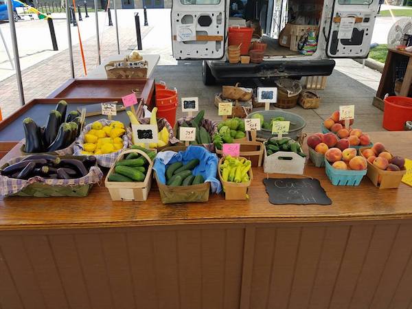 Fresh produce at the Boone County Farmers Market.