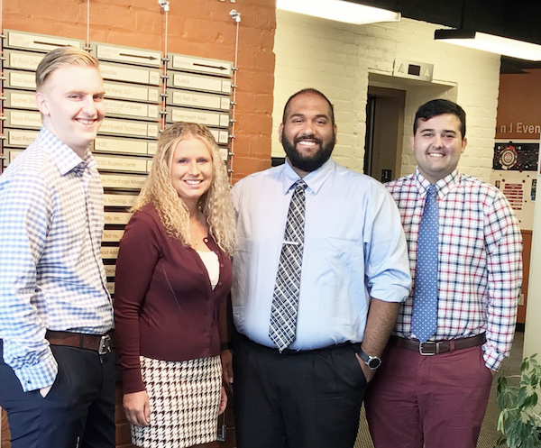 UC Law students Nate Rose, Brittany Guenther, Maximilian DeLeon and Alex Valdes. 