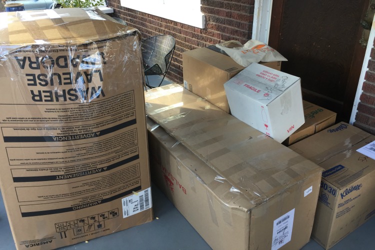 Fay invites people to drop off non-recyclable materials on her front porch.