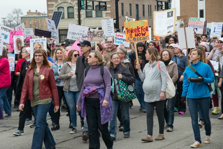 The signs sent messages about everything from human rights to healthcare.