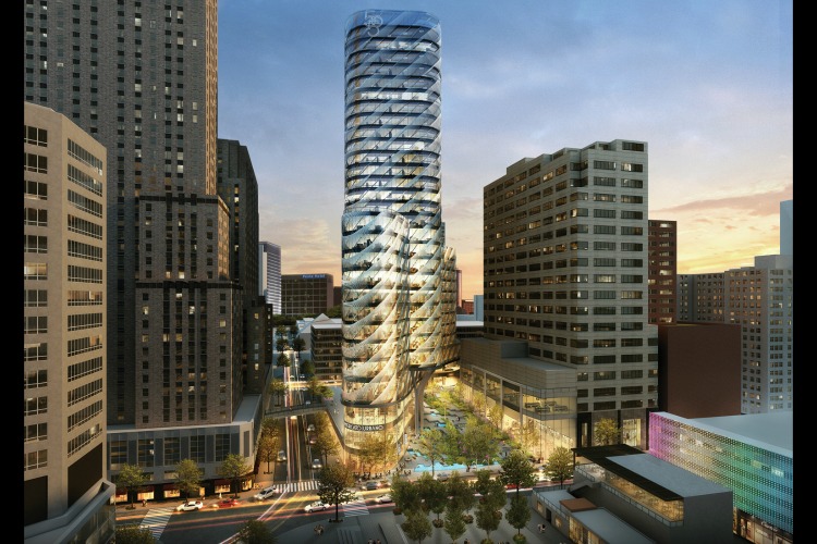 The proposed 50 on 5th at Fountain Place.