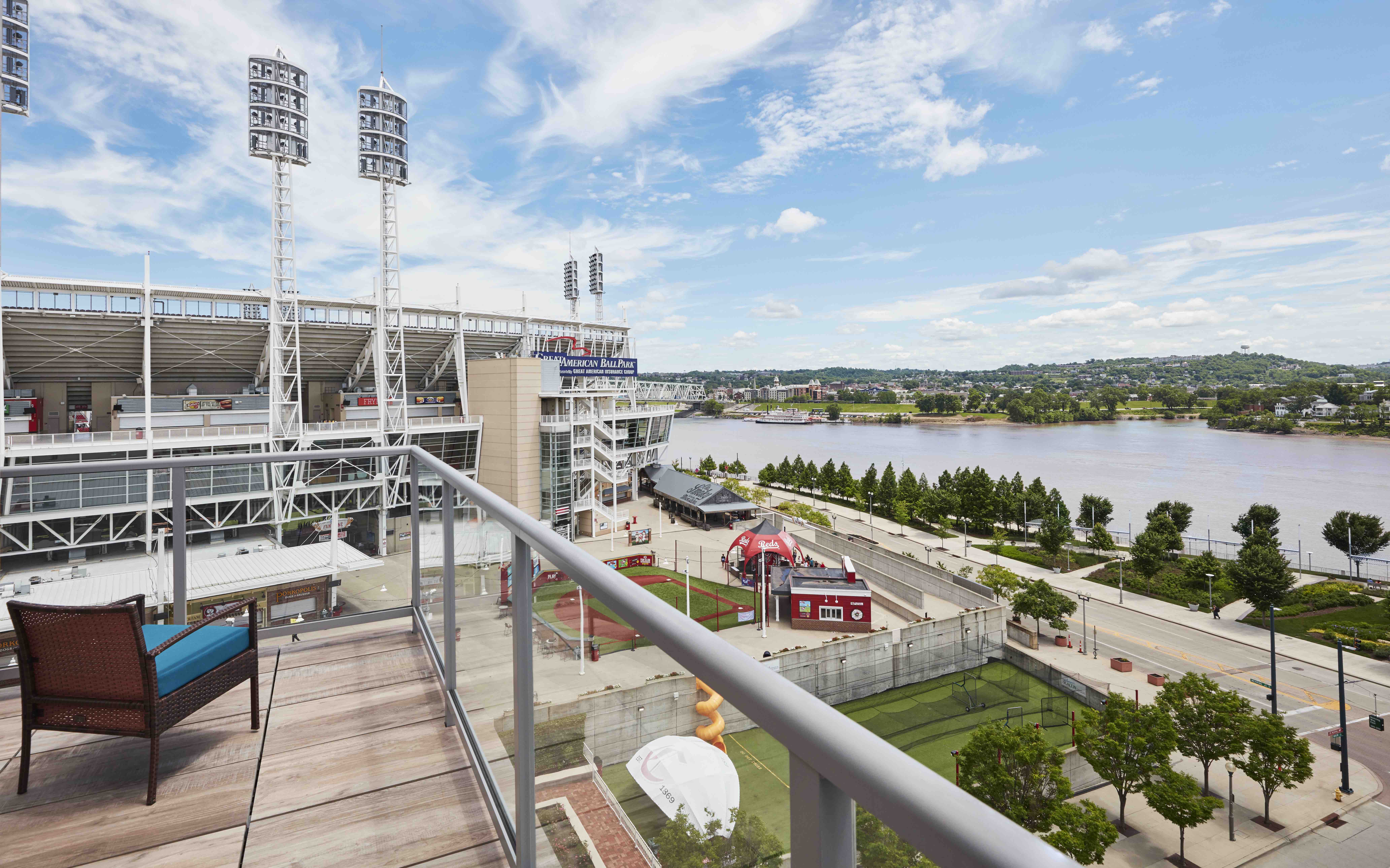 AC Hotel Cincinnati overlooking Great American Ballpark