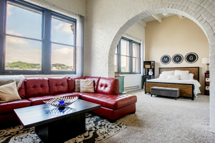 East Eight Lofts combine historic charm with modern elements.