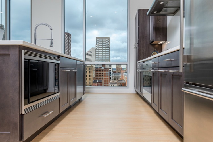 A view of downtown Cincinnati from the 17-story Encore Urban Living.