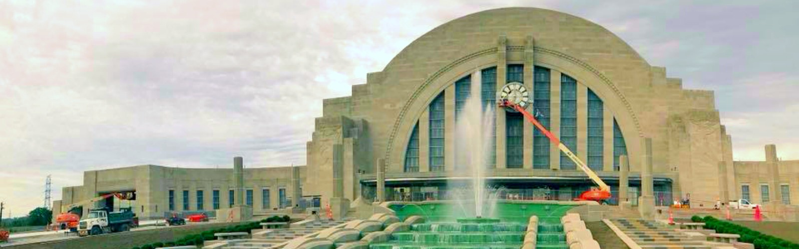 The fully operational restored fountain has been winterized until spring 2019.