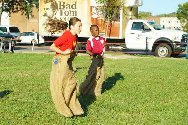 Family activities at the Jazz Festival in Madisonville.