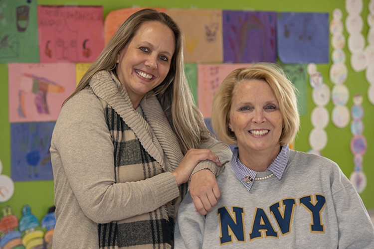 Bellevue Independent Schools' Tara Wittrock and Deneen Zimmerman.