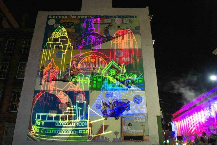 Murals and projection mapping will be shown again in 2019.