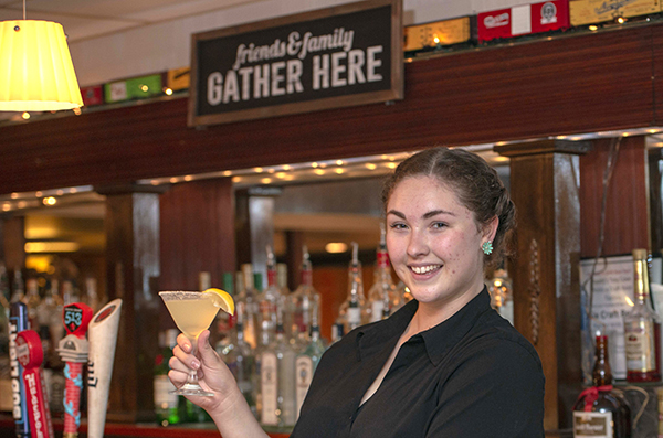 Bartender Kati Kostyk with the Lemon Drop Martini