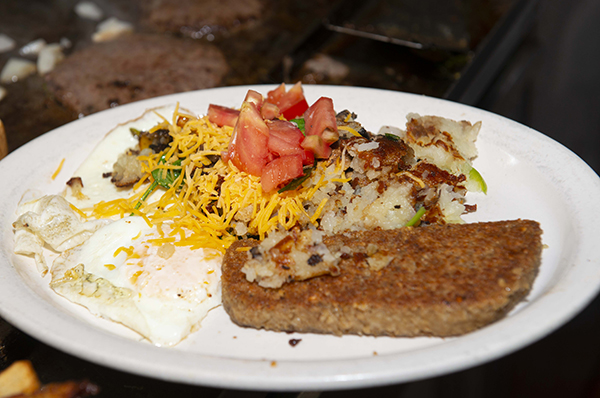 Another Tucker's classic: Goetta, eggs and home fries