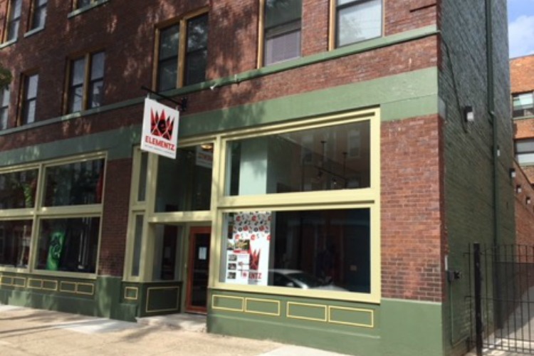 The Elementz building at 1640 Race Street, on the corner of Race and Green in Over-the-Rhine