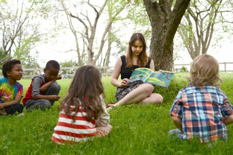 Students at Heärt Montessori spend a lot of time outdoors.