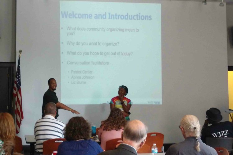 Presenters Patrick Cartier, Avondale Development Corporation and Aprina Johnson, Walnut Hills Redevelopment Foundation