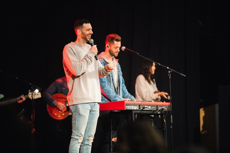 About 30 people moved to Cincinnati to help Lead Pastor Brian Cromer launch the church. Many of them are recent graduates of Highlands College in Birmingham, Alabama.