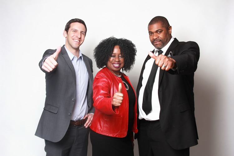 The Block founders and hosts, left to right, P.G.Sittenfield, Jeri Tolliver, and Nathan Ivey