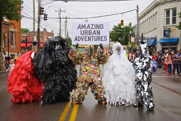 The soft launch for Amazing Urban Adventures was at this year's Northside 4th of July parade.