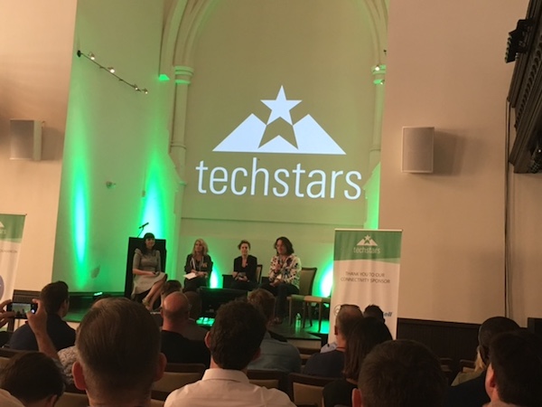 Brad Feld, Techstars' co-founder, sits on a panel with other founders during 2016 FounderCon.