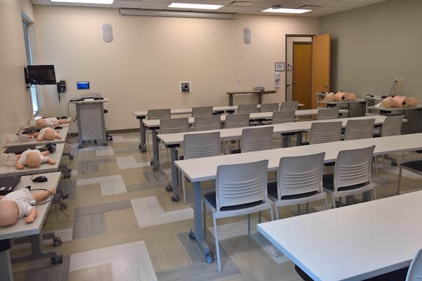 Heart code and CPR training room at SETEC.