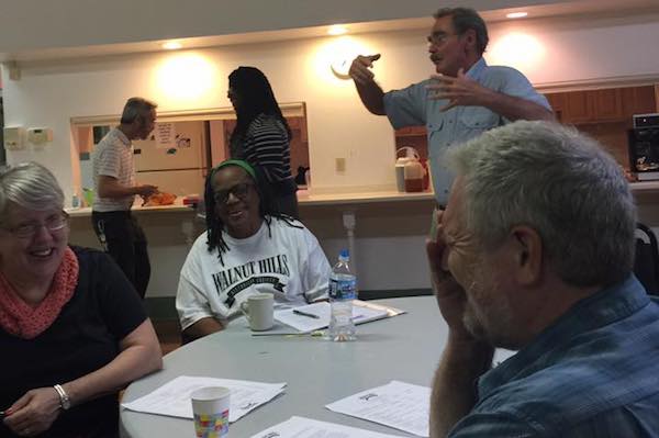 Barbara Furr (center) helped establish the Walnut Hills Historical Society.