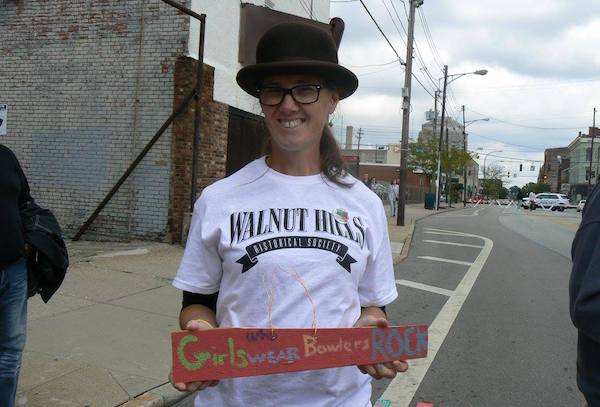 Historical society organizer Sue Plummer at October's Street Food Festival.